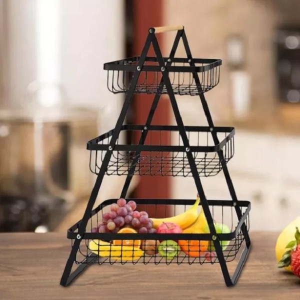 CANASTA DE MESA PARA FRUTAS  VERDURAS X3